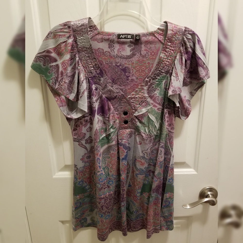 Purple Filigree Blouse